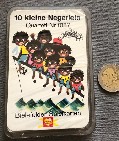 Duits Politiek Incorrect Kwartet '10 Kleine Negerlein', Verzamelen, Speelkaarten, Jokers en Kwartetten, Zo goed als nieuw, Kwartet(ten)