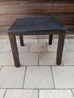 IKEA tafeltje zwart, Minder dan 55 cm, Gebruikt, Rond, Hout