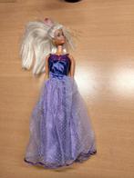 Barbiepop met paars-lila jurk, Kinderen en Baby's, Speelgoed | Poppen, Ophalen of Verzenden, Gebruikt, Barbie