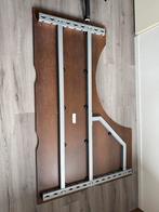 L-Bureau met Houten Tafelblad, Huis en Inrichting, Bureaus, Ophalen, In hoogte verstelbaar, Gebruikt, Bureau