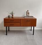 Vintage teakhouten ladekastje Simpla Lux, jaren 60, Huis en Inrichting, Kasten | Ladekasten, Ophalen, Gebruikt, 1 of 2 laden, 50 tot 100 cm