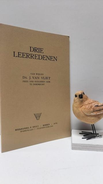 Vliet, Ds. J. van; Drie leerredenen beschikbaar voor biedingen