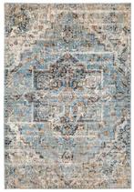 Vloerkleed OVERLUND Ikea zgan 160 x 235 cm beige blauw, Ophalen, 150 tot 200 cm, 200 cm of meer, Zo goed als nieuw