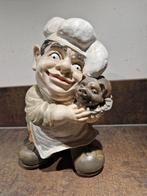 Leuke kok met varkentje beeld - 21cm, Ophalen of Verzenden, Zo goed als nieuw, Dier