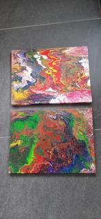 Acryl pouring., Ophalen