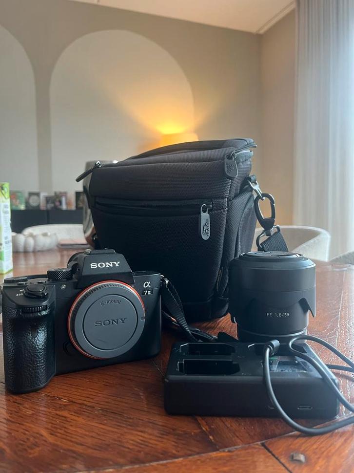 Sony A7 III + Zeiss 55mm f1.8 + Extra's, Audio, Tv en Foto, Fotocamera's Digitaal, Zo goed als nieuw, Spiegelreflex, Sony, Geen optische zoom
