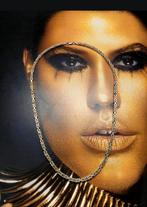 60cm koningsketting en 50cm herenketting verguld, Ophalen of Verzenden, Zo goed als nieuw, Goud, Zilver