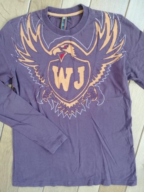 WHATEVER t- shirt longsleeve bruin maat L, Kleding | Heren, T-shirts, Zo goed als nieuw, Maat 52/54 (L), Bruin, Ophalen of Verzenden