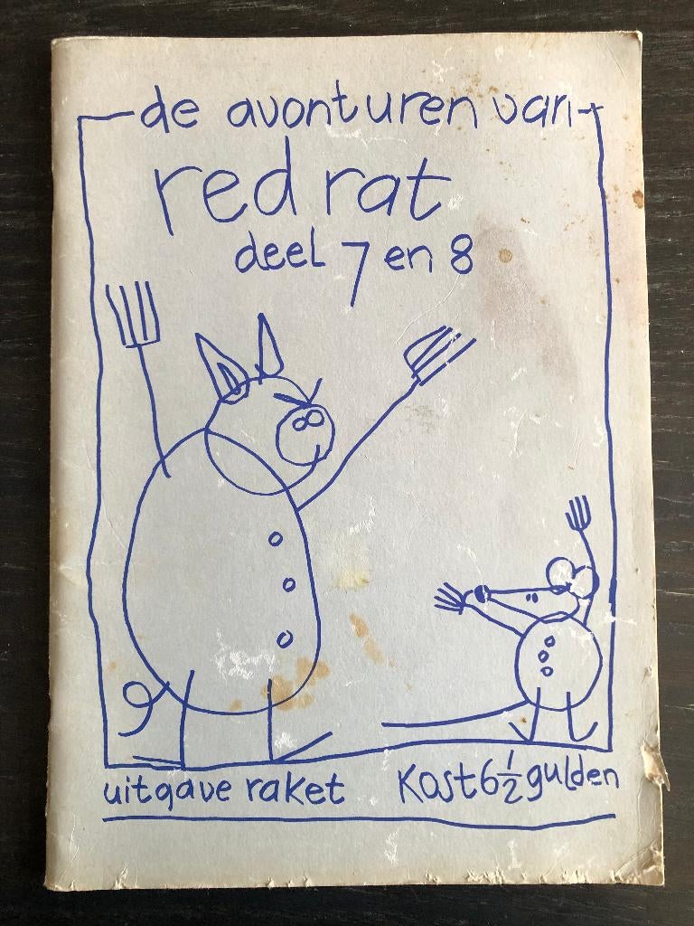 Stripboek de avonturen van Red Rat, deel 7 en 8, Gelezen, Johannes van de Weert, Eén stripboek, Ophalen of Verzenden