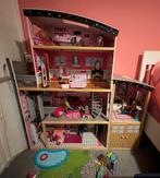 Kidkraft houten poppenhuis sparkle incl heel veel accessoire, Ophalen, Zo goed als nieuw, Poppenhuis
