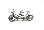 Zilveren miniatuur tandem, Ophalen of Verzenden