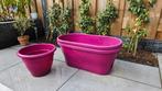 Elho 2x balkon plantenbakken + 1x losse pot, Ophalen, Kunststof, Gebruikt, Minder dan 30 cm