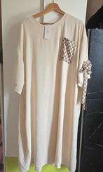 nieuwe dames strik jurkje zand draagbaar 54/56, Ophalen, Made in Italy, Nieuw, Jurk