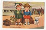 LEVE DE VAKANTIE HARTELIJK GEFELICITEERD GELUKKIG NIEUWJAAR, Ophalen of Verzenden, 1940 tot 1960, Gelopen, Kinderen