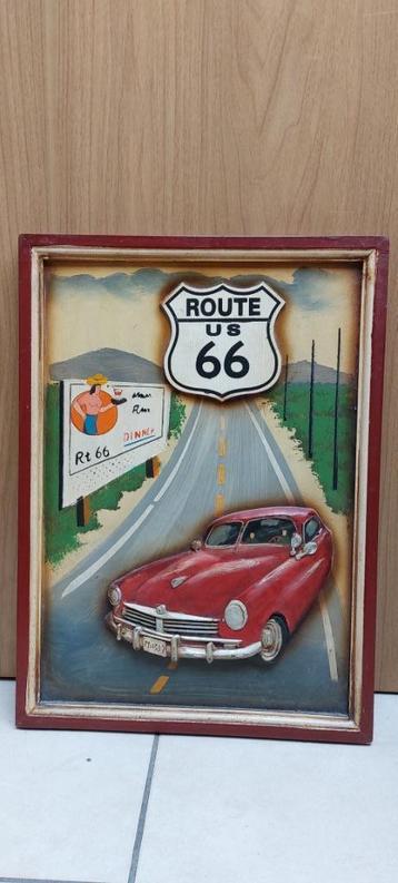 houten Amerikaans pubbord Route 66 beschikbaar voor biedingen