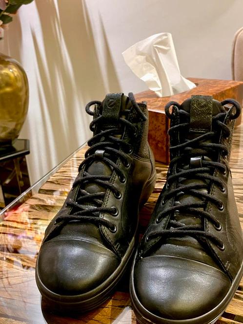 ZGAN ECCO enkel/ halfhoge zwarte lerenschoenen zie advt., Kleding | Dames, Schoenen, Zo goed als nieuw, Sneakers of Gympen, Zwart