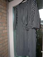 optisch slank WINTER midi jurk ZWART/WIT 44 -GRATIS zend, Verzenden, Zwart, Maat 42/44 (L), Nieuw