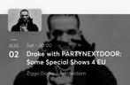 4x staanplaatsen voor Drake – Amsterdam, 02.08.25, Drie personen of meer, Augustus