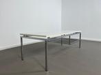 salontafel met een wit formica blad van Stiemsma, jaren 70, Ophalen, Gebruikt, 100 tot 150 cm, Metaal
