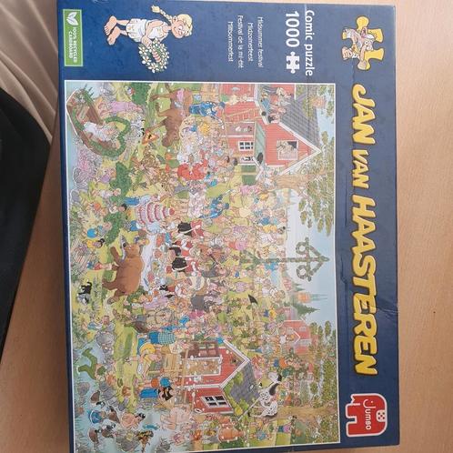 Jan van Haasteren Midzomerfeest 1000 stukjes, Hobby en Vrije tijd, Denksport en Puzzels, Gebruikt, Legpuzzel, 500 t/m 1500 stukjes
