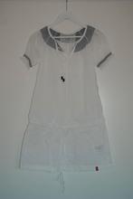 Te koop: Tuniek Esprit, maat S, wit, blauw, korte mouw, Maat 38/40 (M), Wit, Ophalen of Verzenden, Zo goed als nieuw