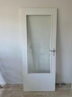 Glazen deur: Breed 82,5 Hoog 201 Glas breed 57 Glas hoog139, Doe-het-zelf en Verbouw, Deuren en Horren, Binnendeur, Ophalen of Verzenden