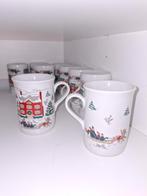 Kerstservies 9  Mokken zgan voor thee koffie of gluhwein, Ophalen, Gebruikt, Keramiek, Overige stijlen