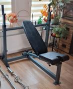 velstelbare olympische halterbank, Sport en Fitness, Fitnessmaterialen, Ophalen, Zo goed als nieuw, Fitnessbank