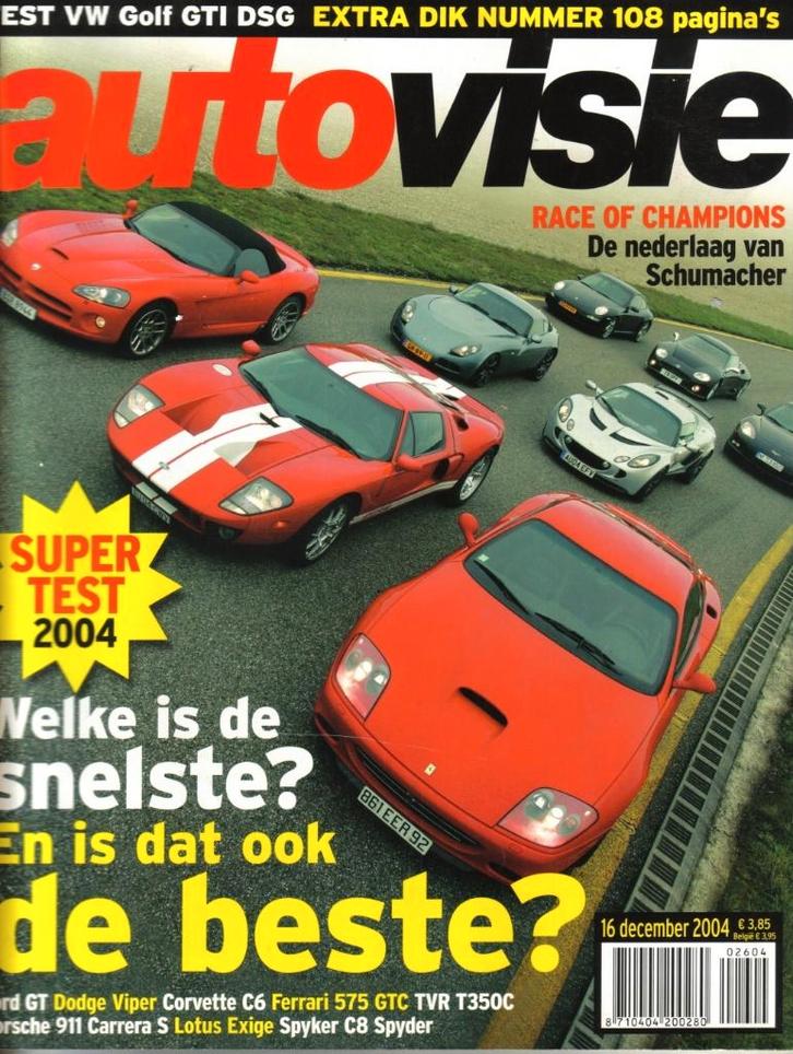 Autovisie supertest 2004, Boeken, Auto's | Folders en Tijdschriften, Gelezen, Algemeen, Ophalen of Verzenden
