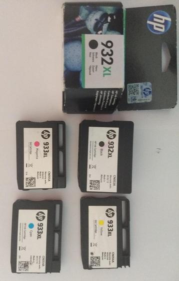 HP 2x BLACK 932XL + 3x COLOR 933XL ORIGINAL beschikbaar voor biedingen