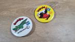 2 Lego / Bijenkorf Buttons, Verzamelen, Speldjes, Pins en Buttons, Ophalen of Verzenden, Button, Overige onderwerpen, Lego / Bijenkorf