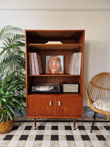 Vintage midcentury boekenkast | kast | retro beschikbaar voor biedingen