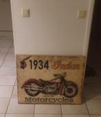 3D Wanddecoratie Vintage Metalen Reliëf Motor - 60x80 cm, Ophalen, 50 tot 75 cm, Zo goed als nieuw, Schilderij