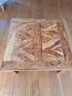 Teak houten salontafel 80x80 hoogte 40cm., Ophalen