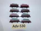 Adv-530 N Spoor Rongenwagons met lading 13922 Minitrix, Hobby en Vrije tijd, Modeltreinen | N-Spoor, Gelijkstroom, Trix, Wagon