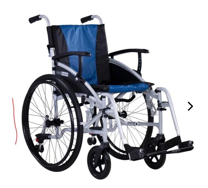G-lite Pro rolstoel blauw, Diversen, Rolstoelen, Gebruikt, Duwrolstoel, Ophalen