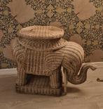 Vintage Olifant Riet plantstand, Huis en Inrichting, Ophalen, Hout