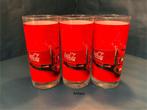 3 coca cola drinking glass, Ophalen of Verzenden, Zo goed als nieuw, Frisdrankglas