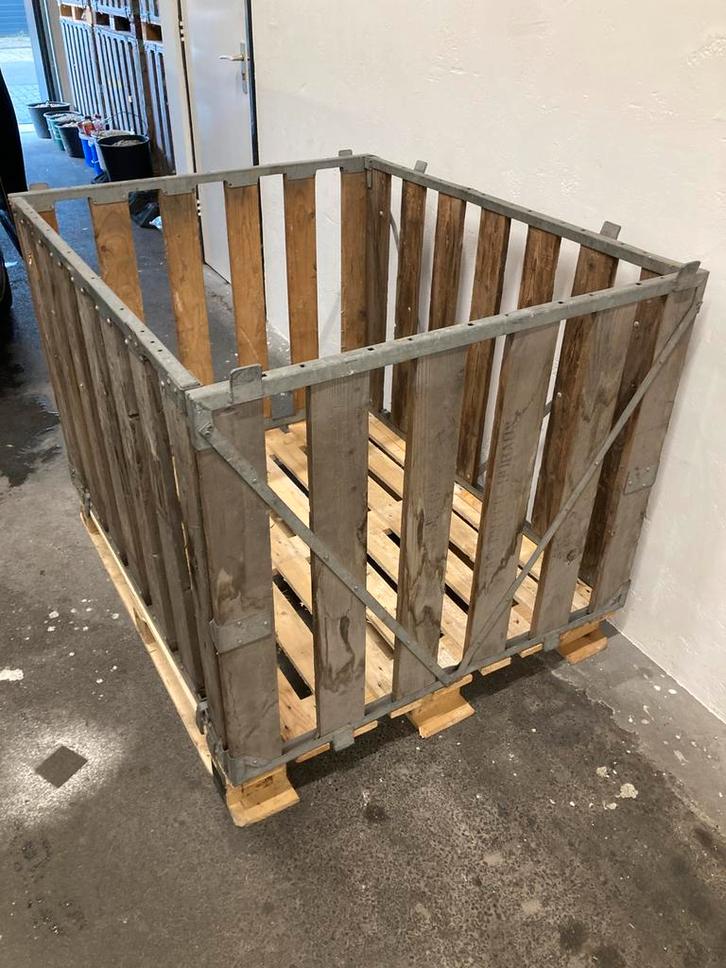Palletkrat palletbox MP box, Doe-het-zelf en Verbouw, Kratten en Dozen, Gebruikt, Krat, 100 cm of meer, 50 cm of meer, 60 cm of meer