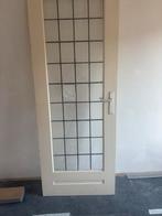 Glazen Binnendeur - glas in lood, Doe-het-zelf en Verbouw, Deuren en Horren, Gebruikt, 80 tot 100 cm, Binnendeur, Ophalen of Verzenden