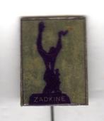 Speldje ZADKINE ROTTERDAM DE VERWOESTE STAD PAARS (A4), Verzenden, Gebruikt, Overige onderwerpen