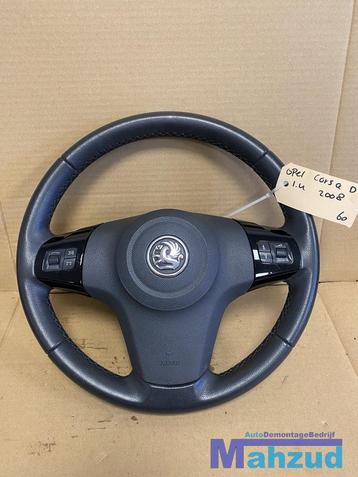 OPEL CORSA D LEER LEDER STUUR stuurwiel met airbag beschikbaar voor biedingen