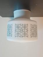 Vintage melkglas plafondlamp , plafonnière, Ophalen of Verzenden, Zo goed als nieuw