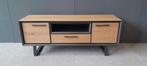 Eiken tv meubel inhouse hadios 150cm nu voor €399,-!, Nieuw, Ophalen of Verzenden, Minder dan 100 cm, Metaal