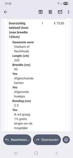 Tafelzeil op maat, Huis en Inrichting, Ophalen of Verzenden, Nieuw, Rechthoek