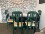 Eettafel met 4 Stoelen, Huis en Inrichting, Ophalen, Zo goed als nieuw