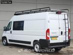 Fiat Ducato 140pk Dubbel Cabine L3H2 Trekhaak Navi Airco Cru, Auto's, Bestelauto's, Stof, Gebruikt, Euro 6, 2500 kg