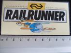 sticker ns railrunner kinderkaartje voor 1 gulden vintage, Verzamelen, Ophalen of Verzenden, Zo goed als nieuw, Bedrijf of Vereniging