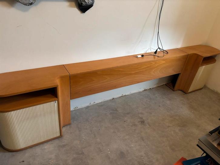 Auping Achterwand met Nachtkastjes, Huis en Inrichting, Slaapkamer | Nachtkastjes, Gebruikt, Ophalen