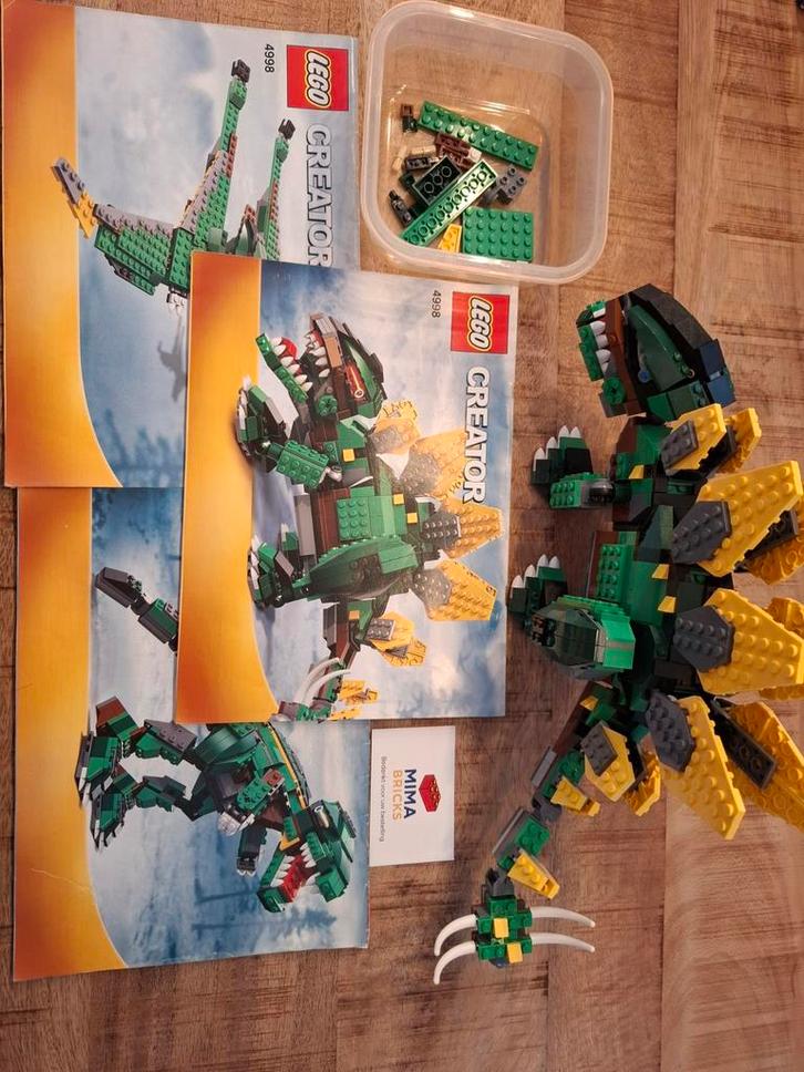 Lego Creator 4998 - Dinosaurus, Kinderen en Baby's, Speelgoed | Duplo en Lego, Zo goed als nieuw, Lego, Complete set, Ophalen of Verzenden